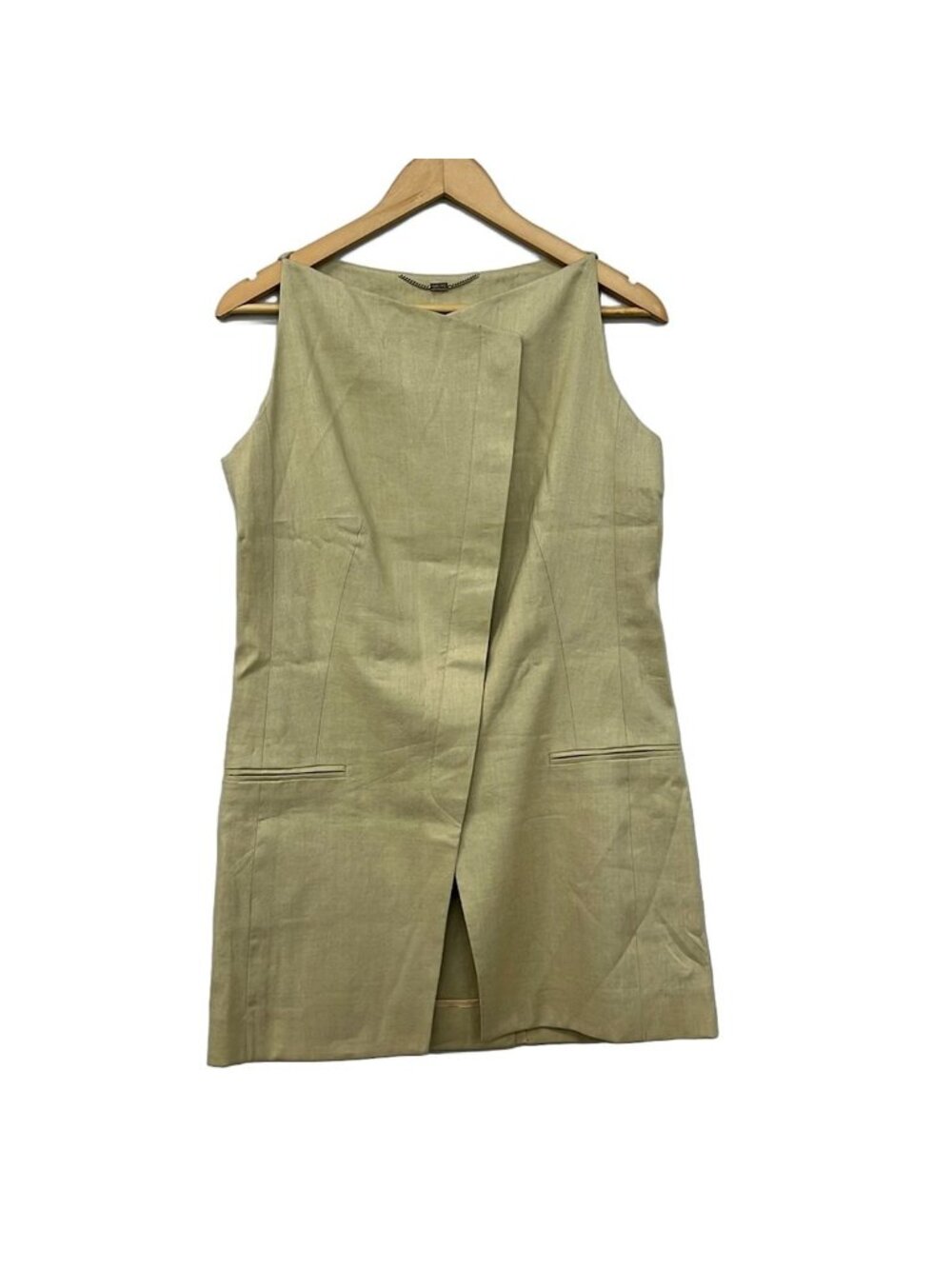 Celine Coat Beige Sleeveless Spring Fall 38